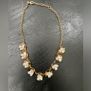 J.Crew Tortoise & Crystal Fashion Necklace